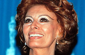 L'attrice Sophia Loren