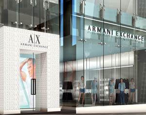 Vetrine. Armani Exchange sbarca a Tokio e Londra