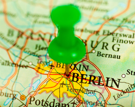 Carta geografica Berlino