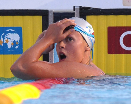 La nuotatrice Federica Pellegrini