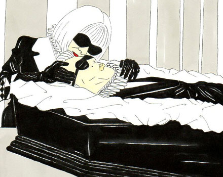 Karl Lagerfeld visione di un funerale