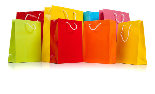 Shopping bag colorate