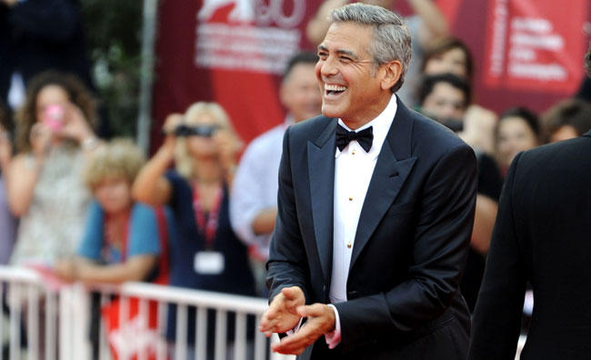 George Clooney arriva a Venezia