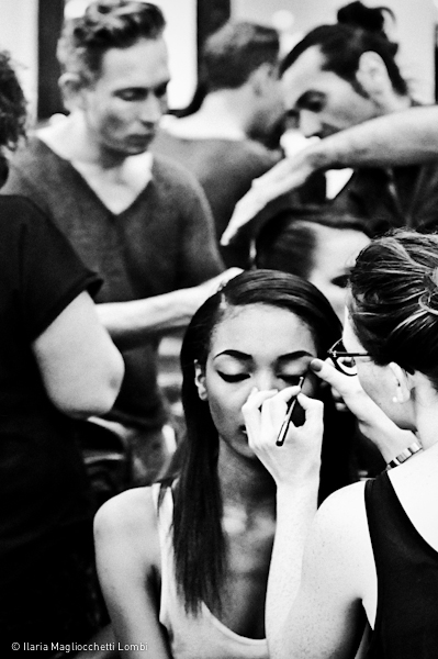 Backstage bianco e nero