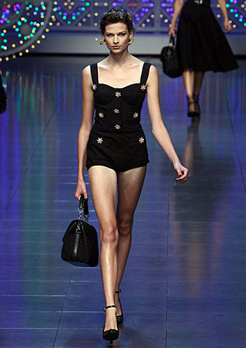 Dolce &amp; Gabbana: Tuta pantalone corto - borsa