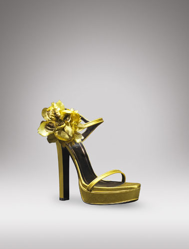 Sandalo oro Gucci
