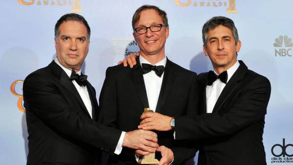 Golden Globes 2012 - Jim Taylor, Jim Burke e Alexander Payne
