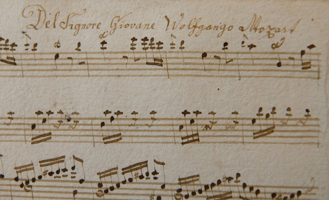 Immortale Mozart, scoperto uno spartito inedito