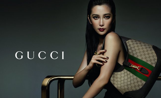 Li Bing Bing testimonial per gli accessori Gucci