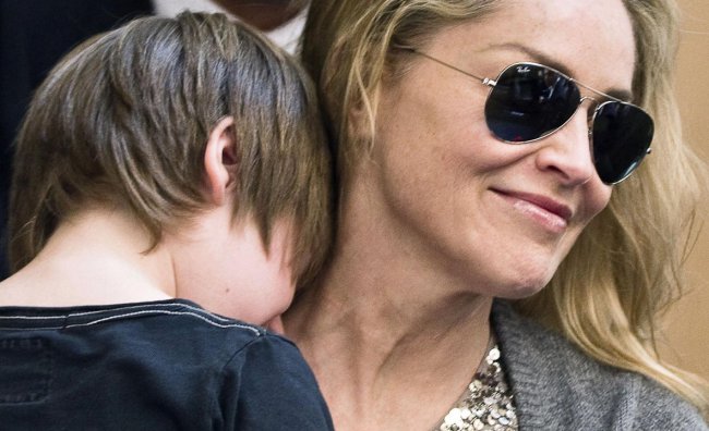 Sharon Stone figlio Roma