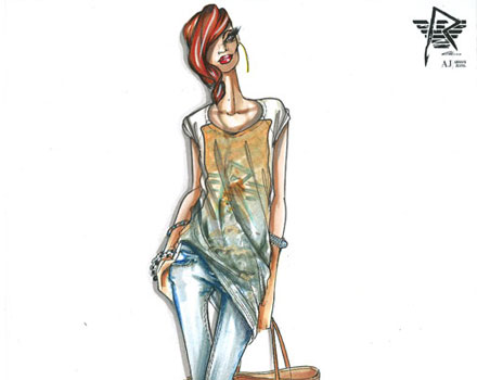 Bozzetto Maglia e Jeans Capsule Collection in collaborazione con Rihanna