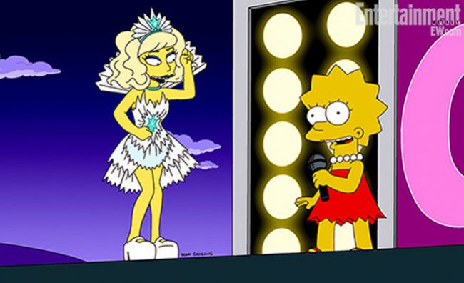 Lady Gaga incontra Lisa Simpson