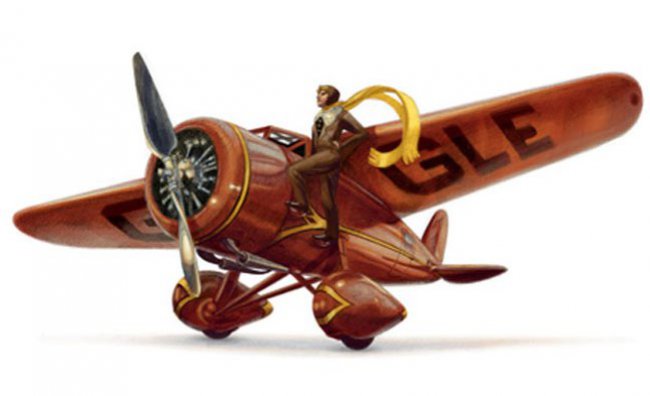 doodle google Amelia Earhart