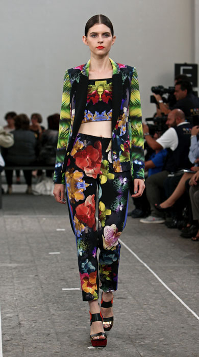 Angelo Marani - pantaloni con stampe floreali