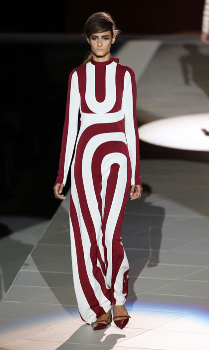 Marc Jacobs - abito lungo bianco e rosso