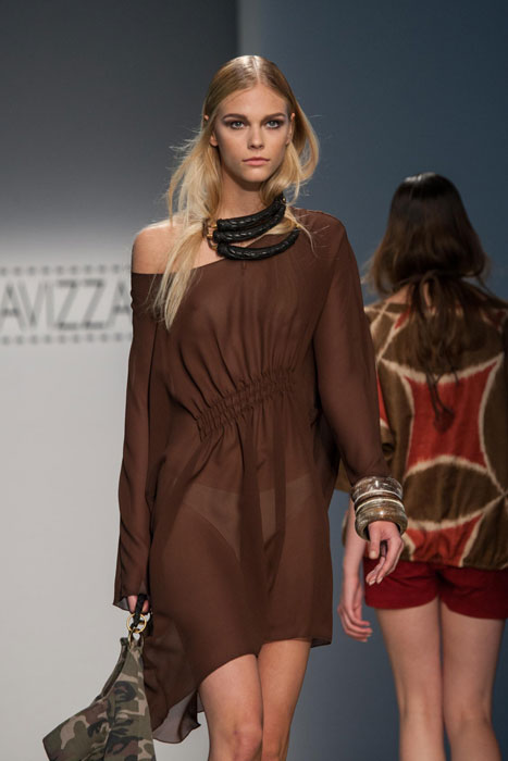 Simonetta Ravizza - abito trasparente marrone