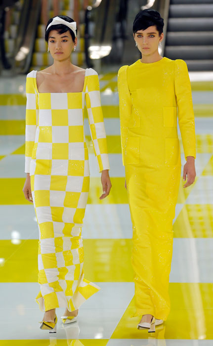 Louis Vuitton - abito lungo giallo