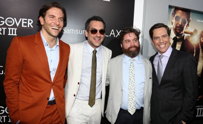 Bradley Cooper, Todd Phillips, Zach Galifianakis, Ed Helms
