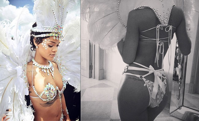 Rihanna angelo sexy per le Barbados