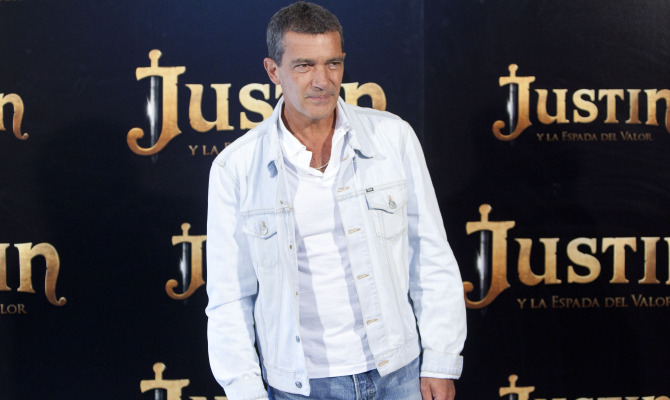 Antonio Banderas alla presentazione del film  Justin e i cavalieri valorosi