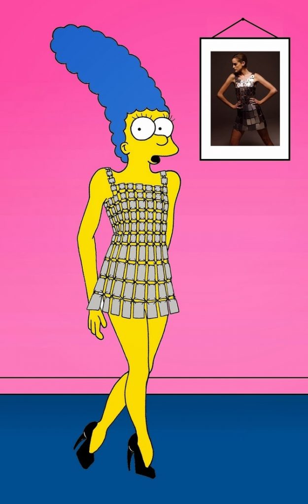 Marge Simpson in Paco Rabanne