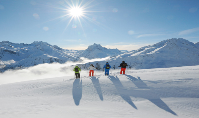 sciare, neve, sciatori, montagna