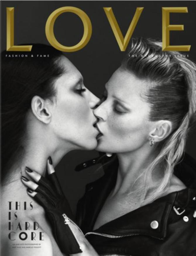 Kate Moss  con Lea T su Love