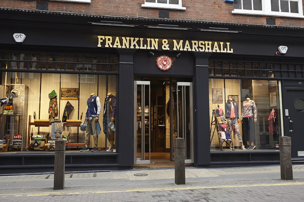 Store monomarca Franklin and Marshall a Londra