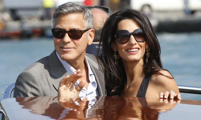 George Clooney e Amal Alamuddin a Venezia