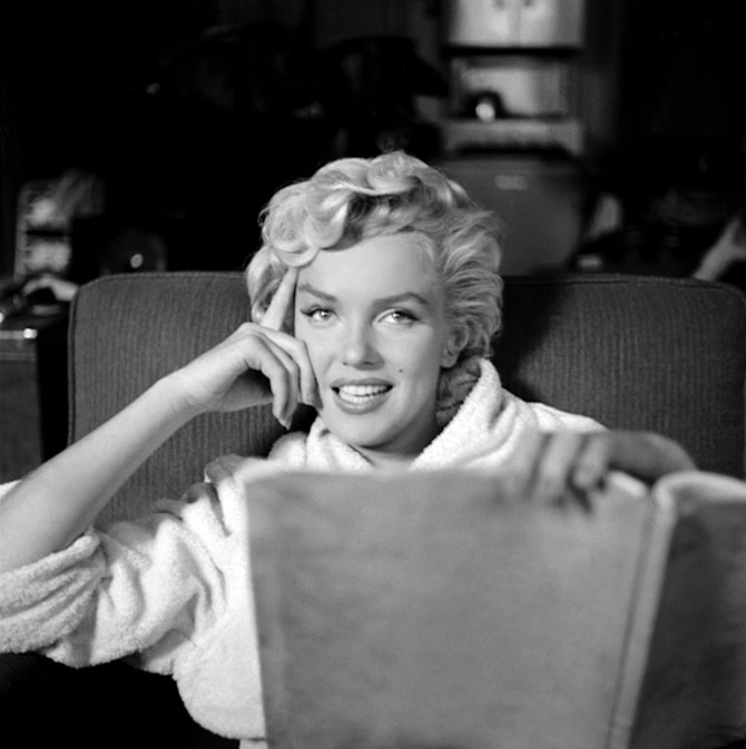Marilyn sul set di  Quando la moglie è in vacanza , 1954
