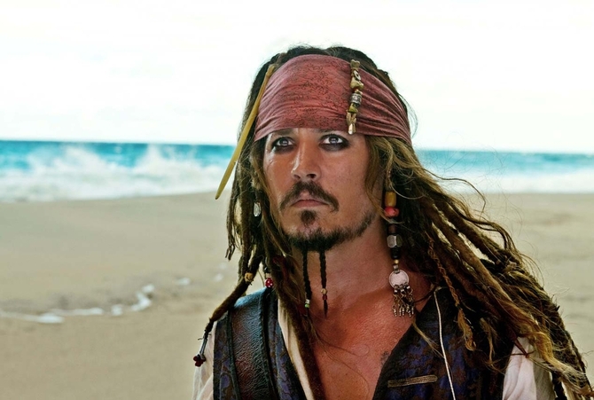 Il pirata Johnny Depp è dodicesimo