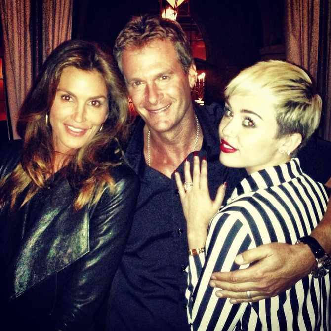 Con Miley Cyrus nel 2013