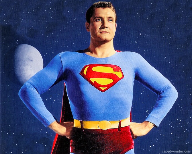 George Reeves nei panni di Superman