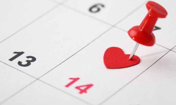 San Valentino, calendario