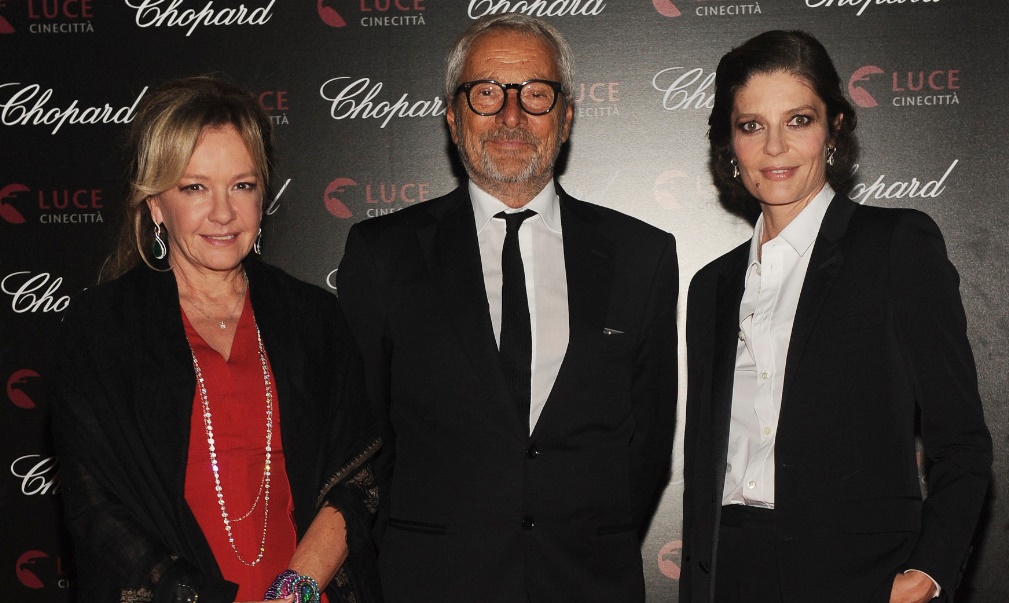 Caroline Scheufele, Roberto Cicutto and Chiara Mastroianni in Chopard