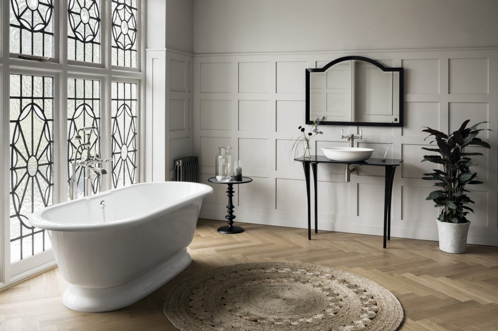 Victoria+Albert vasca York e mobile lavabo 110 Glass