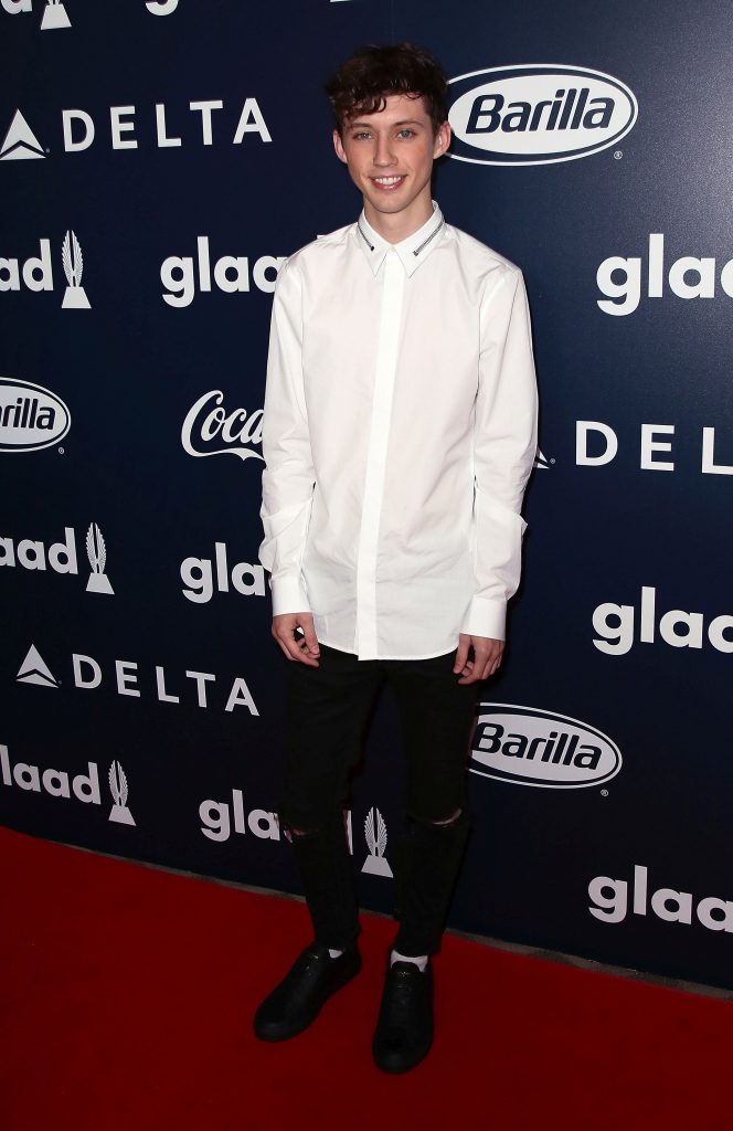 BEVERLY HILLS, CA - MARCH 31: Recording artist Troye Sivan attends the inaugural GLAAD Rising Stars Luncheon at The Beverly Hilton Hotel on March 31, 2017 in Beverly Hills, California. (Photo by David Livingston/Getty Images)