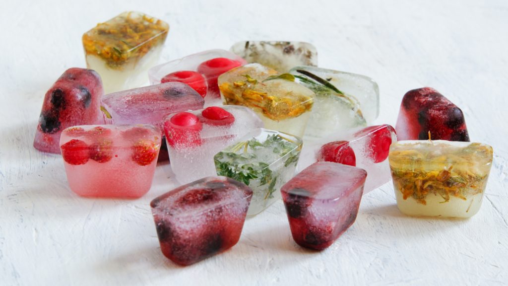 Cubetti di ghiaccio alternativi per cocktail di Pasqua