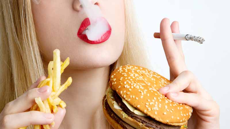 Fast-food e fumo