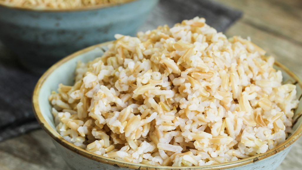 piatto di riso integrale