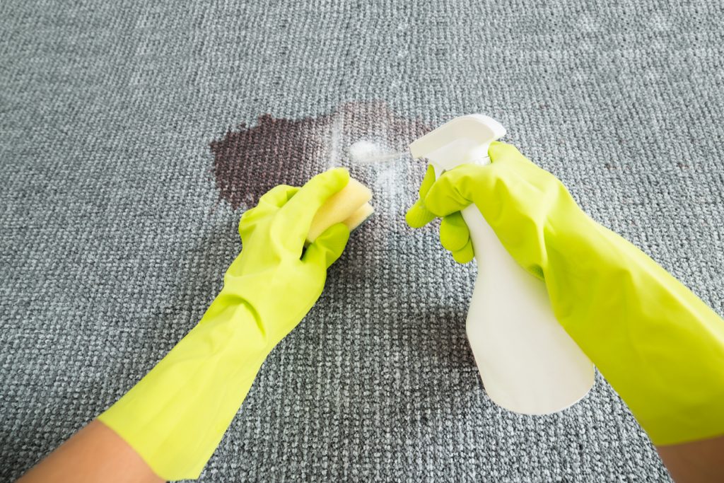 pulire il tappeto
