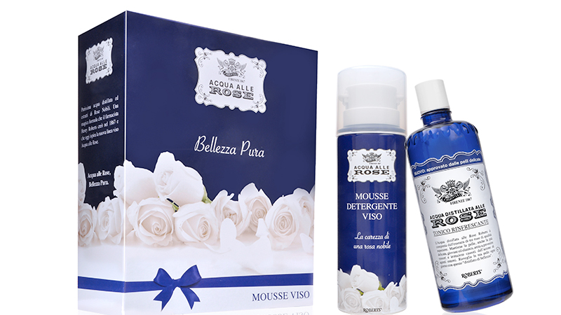 Mousse detergente viso Acqua delle Rose