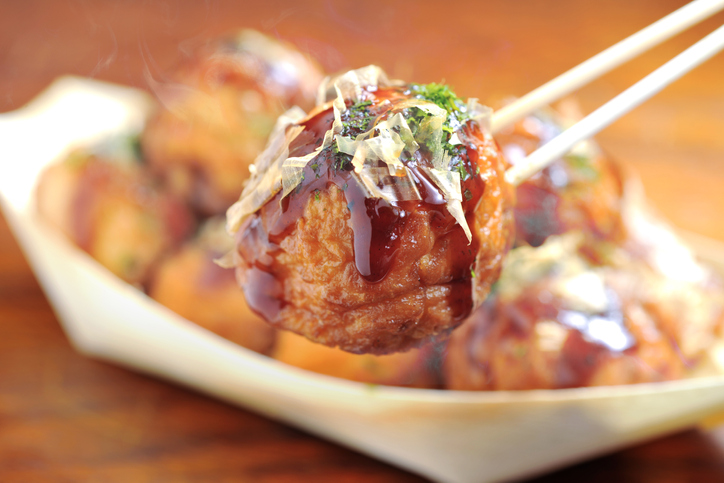 Tipico piatto del Giappone: takoyaki